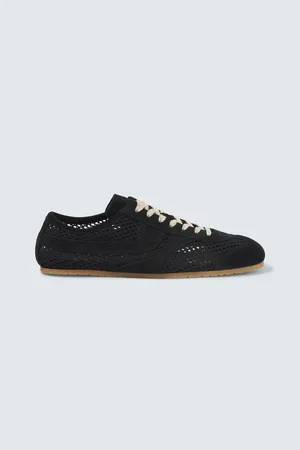 DRIES VAN NOTEN Sneakers aus Veloursleder und Mesh