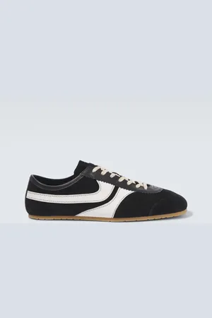 DRIES VAN NOTEN Sneakers aus Veloursleder und Leder