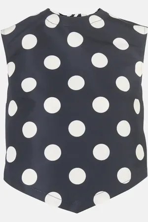 Patou Cropped-Top aus Faille