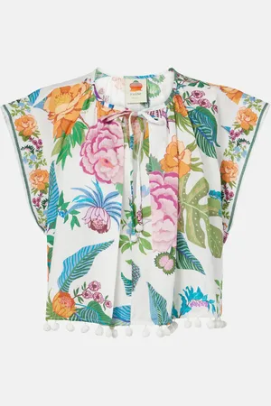 Farm Rio Cropped-Top Sweet Bloom aus Baumwolle