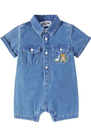 Moschino Baby Spieler Teddy Bear aus Denim