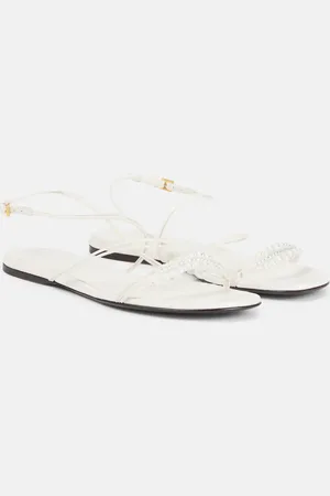 Khaite Verzierte Sandalen Loop aus Leder