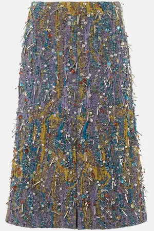 DRIES VAN NOTEN Verzierter Bleistiftrock