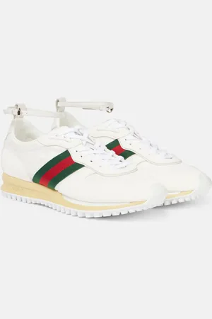 Gucci Sneakers Web Stripe mit Veloursleder