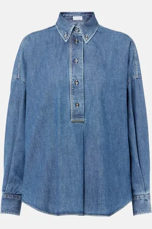 Brunello Cucinelli Bluse aus Denim