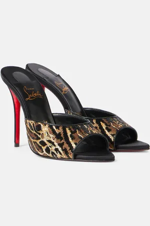 Christian Louboutin Pantoletten Miss Z 100 aus Satin