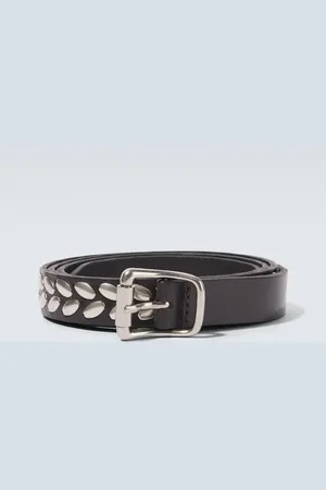 LEMAIRE Gürtel Almond Stud aus Leder