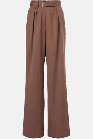 DRIES VAN NOTEN Weite Hose aus Woll-Gabardine