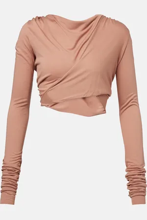 Rick Owens Cropped-Top Jade aus Jersey