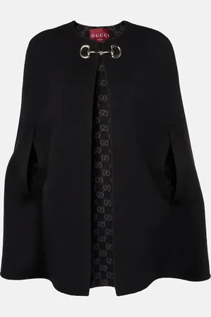 Gucci Cape Horsebit aus Wolle und Seide