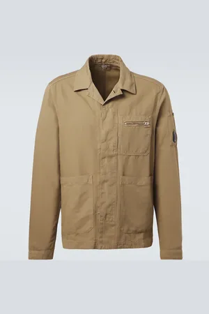 C.P. Company Hemdjacke aus Baumwolle und Leinen