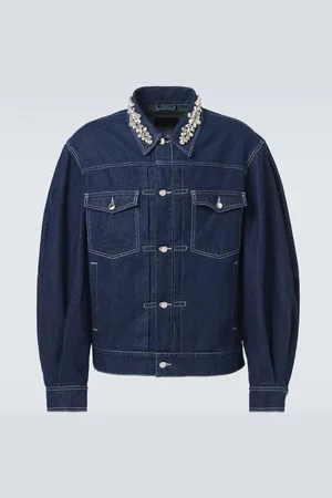 Simone Rocha Jeansjacke mit Kristallen