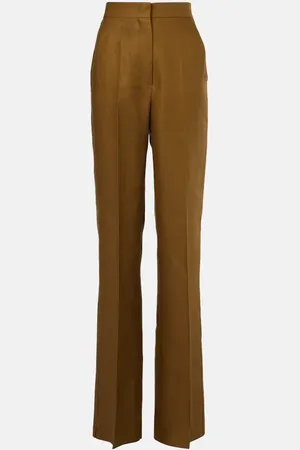 Max Mara Weite High-Rise-Hose Aversa aus Leinen