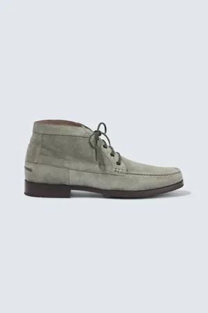 Manolo Blahnik Desert Boots Rhinebeck aus Veloursleder
