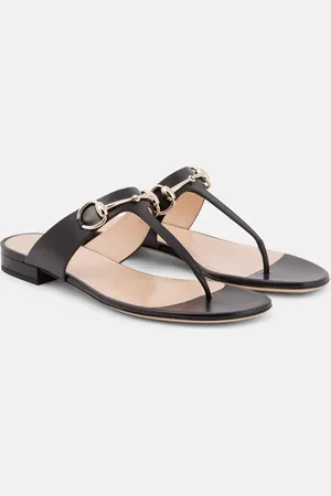 Gucci Sandalen Lady Horsebit aus Leder