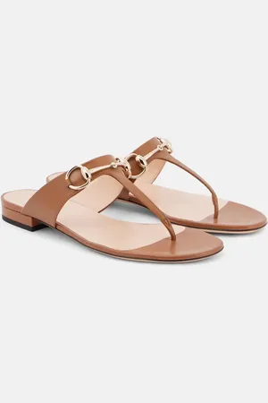 Gucci Sandalen Lady Horsebit aus Leder