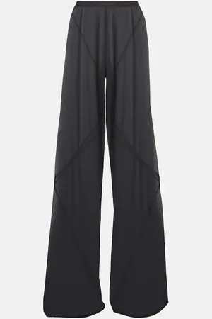 Rick Owens Weite Hose Farrah Bias aus Jersey