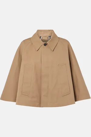 Burberry Cropped-Cape aus Gabardine