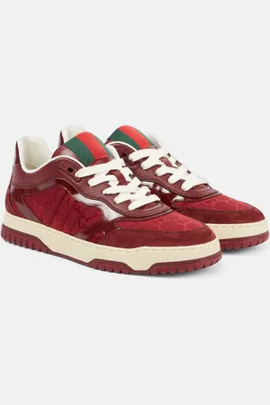 Gucci Sneakers Web Stripe mit Veloursleder