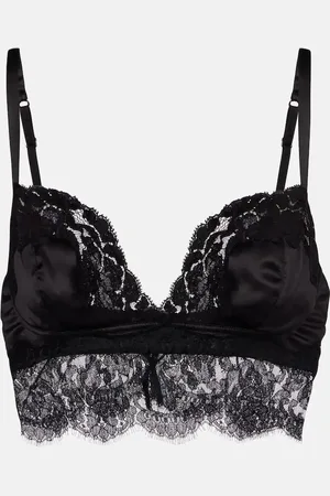 Dolce & Gabbana Bralette aus Satin mit Spitze