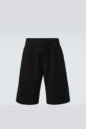 Saint Laurent Mid-Rise Bermuda-Shorts aus Baumwoll-Twill