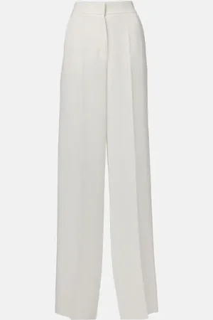 Max Mara Weite High-Rise-Hose Abetone aus Cady