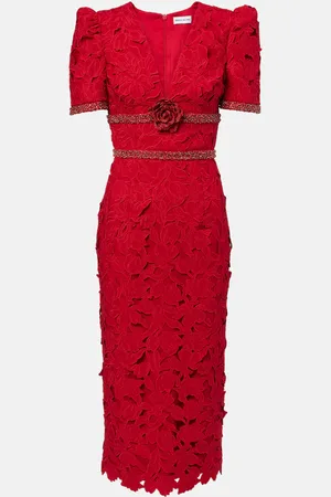 Rebecca Vallance Verziertes Midikleid aus Spitze
