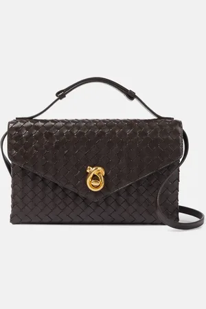 Bottega Veneta Schultertasche Knot Lock aus Leder