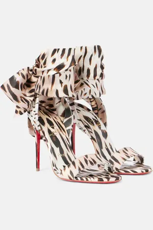 Christian Louboutin Sandalen Sandale Du Desert 100 aus Satin