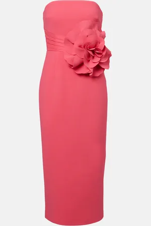 Rebecca Vallance Midikleid aus Crêpe