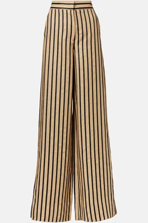 Max Mara Palazzo-Hose Cestino aus einem Leinengemisch