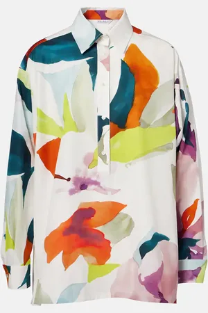 Max Mara Bedrucktes Top Verace aus Baumwolle