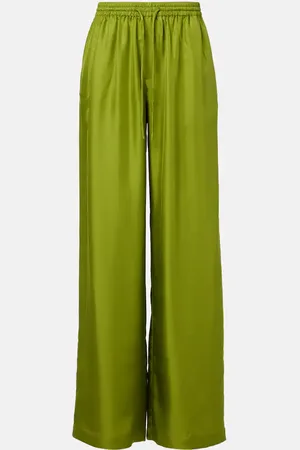 Rohe Róhe Palazzo-Hose aus Seide