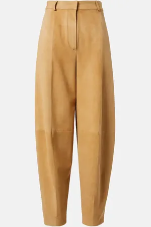 Loro Piana High-Rise-Hose aus Veloursleder