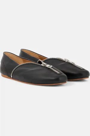 J.W.Anderson Ballerinas Biker aus Leder