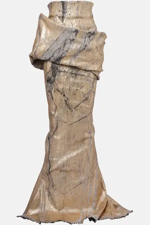 Rick Owens Maxirock aus einem Baumwollgemisch