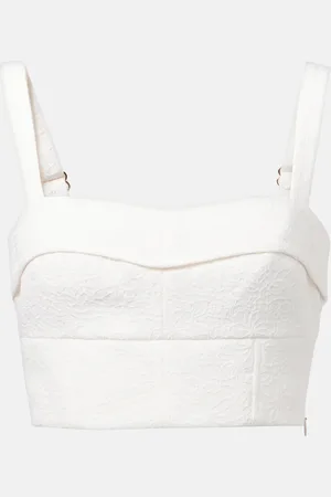 VERONICA BEARD Cropped-Top Faxon aus Jacquard