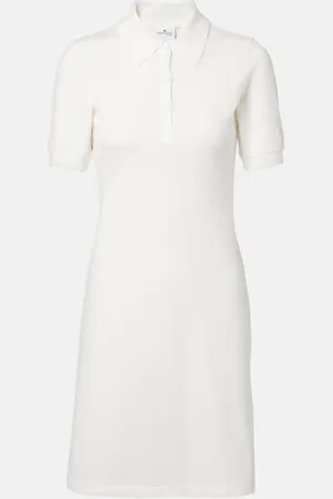 Courrèges Courrèges Polokleid aus Baumwoll-Piqué