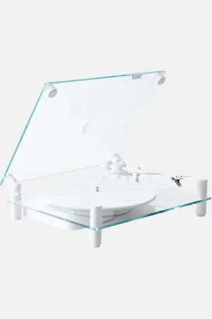 Transparente Schallplattenspieler