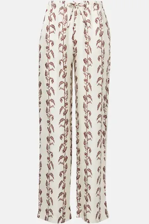 ASCENO Weite Hose Aurelia aus Seiden-Twill