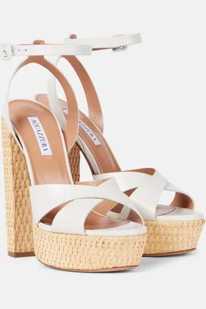 Aquazzura Plateausandalen Sunseeker 140 aus Leder