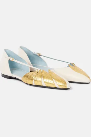 VALENTINO GARAVANI Ballerinas Foliefoliage aus Leder
