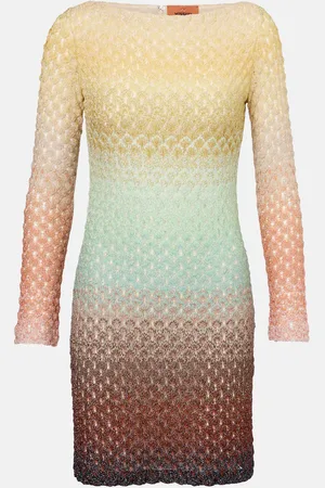 Missoni Minikleid aus Häkelstrick