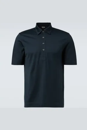 Ermenegildo Zegna Polohemd aus Baumwolle und Seide
