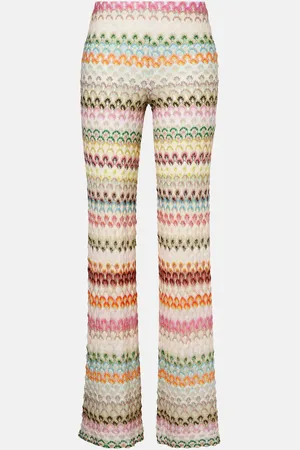 Missoni Weite Hose aus Häkelstrick