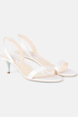 Aquazzura Sandalen So Nude 50 aus Satin