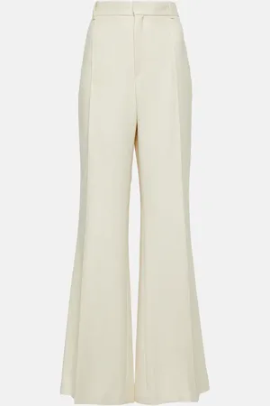 Chloé Chloé High-Rise-Hose aus Seide und Wolle