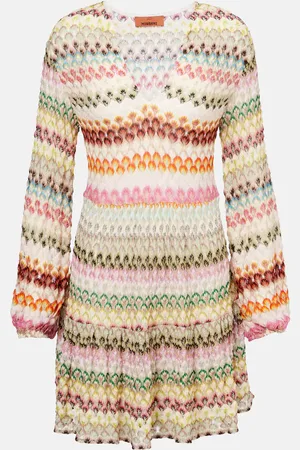 Missoni Minikleid aus Häkelstrick