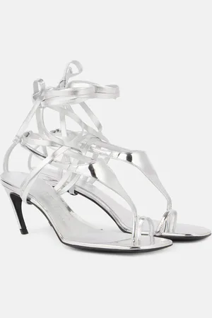 The Attico Sandalen Nova 65 aus Metallic-Leder