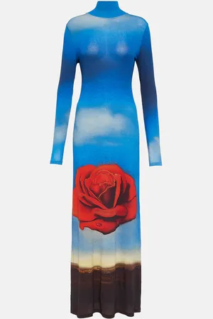 Paco rabanne Bedrucktes Maxikleid aus Jersey